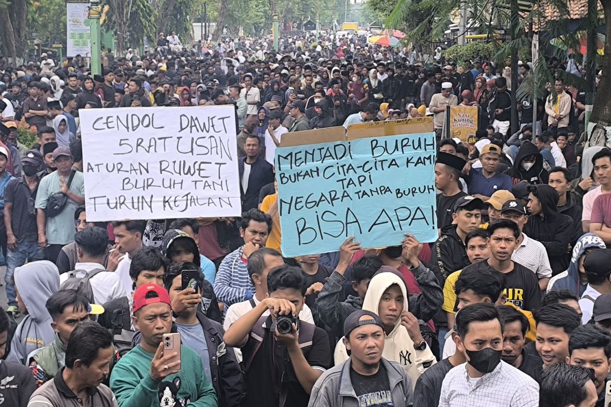 Gelombang Protes di Pamekasan: Ribuan Buruh Rokok dan Petani Tembakau Tuntut Cukai Golongan III